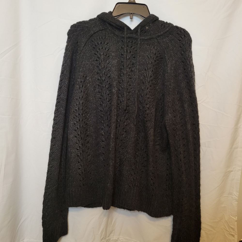 Womens JCrew knitted hoodie sweater XL